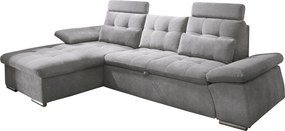XXXLutz ROHOVÁ SEDAČKA, textil, kompozitné drevo, sivá MID.YOU - Sedačky - 002220026406