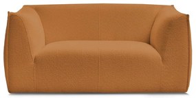 Pohovka z textílie buklé v horčicovej farbe 170 cm Giorgia – Bobochic Paris