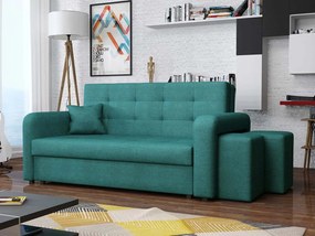 Pohovka s taburetkami Clivia Home III, Taburetka: ľavá strana, Dostupné poťahy: Enjoy 24