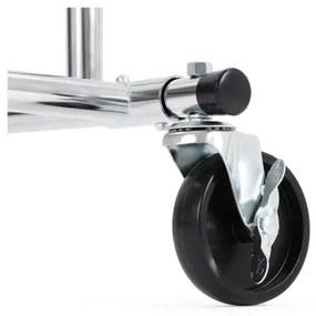 Mobilný stojanový vešiak LINEA strieborný