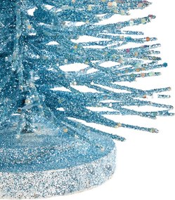 X-MAS Dekoračná jedľa trblietavá 40 cm - modrá