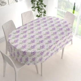 Biante Dekoračný oválny obrus PML-033 Provence levandule 140x200 cm