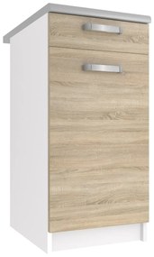 Kuchynská skrinka Belini spodná so zásuvkami 40 cm dub sonoma s pracovnou doskou  TOR SDSZ1-40/1/WT/DS/0/U