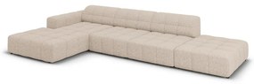 Béžová rohová pohovka (ľavý roh) Chicago – Cosmopolitan Design