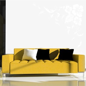 Sablio Samolepka na stenu: Květinový ornament - 120x111 cm