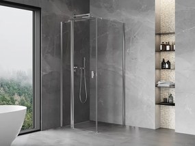 Mexen Mist T, sprchový kút s krídlovými dverami, 120 x 120 cm, 8mm číre sklo, chrómový profil, 8A4T-120-120-01-00