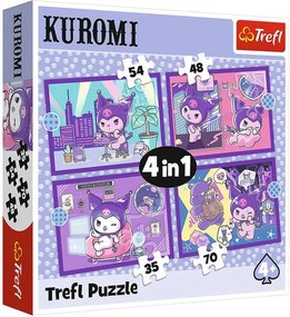 Puzzle 4 v 1 Deň s Kuromi