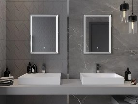 Mexen Taco podsvietené kúpeľňové zrkadlo 50 x 70 cm, LED 6000K, proti zahmlievaniu - 9805-050-070-611-00