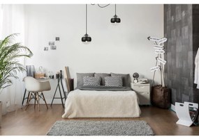 Závesne svietidlo Toledo Spider, 2x čierne/transparentné sklenené tienidlo, B