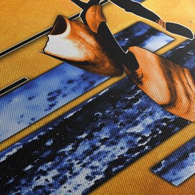 Obraz abstraktné maľby (90x60 cm)