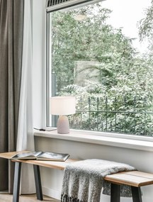 Rustikálna stolová lampa Chempo