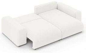 Biela rozkladacia rohová pohovka s úložným priestorom (variabilný roh) Luma – Ropez