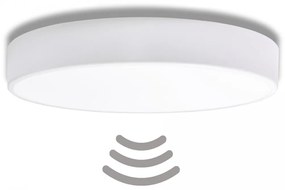 TEMAR Prisadené stropné osvetlenie CLEO s čidlom, 5xE27, 24W, 60cm, okrúhle, biele