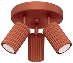 Sollux SL.1639 - Bodové svietidlo KARBON 3xGU10/10W/230V červená