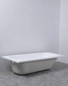 Erga Pureline-O, vaňa 1400x700x400 mm bez nožičiek, biela lesklá, ERG-V07-PURELINE-O-140x070-WH