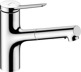 Hansgrohe Zesis M33, drezová batéria 150, s výsuvnou spŕškou, EcoSmart, chrómová, 74810000