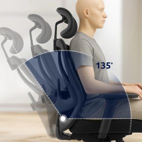 Kancelárska stolička Elisha - čierna