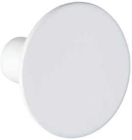 Biely nástenný háčik Wenko Melle, ⌀ 5 cm