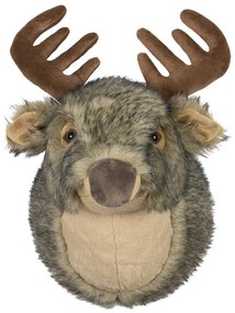 Nástenná plyšová dekorácia hlava jeleň Cuddly Deer - 44*30*34cm