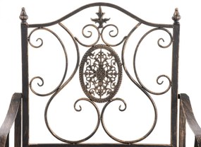 Kovová stolička Punjab s područkami (SET 2 ks) - Bronzová