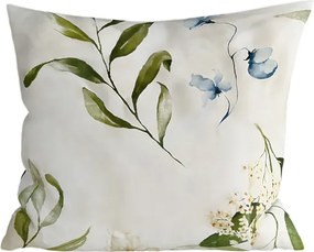 Sada 2 ks dekoračných obliečok na vankúš z mikrovlákna KARDA 45x45 cm, biely