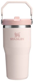 Svetloružová termoska 600 ml IceFlow Flip Straw 2.0 – Stanley