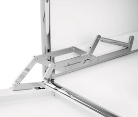 Kovová skrinka »CN3« s 2  výklopnými priečinkami a 2 zásuvkami, biela