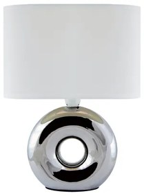 STRÜHM Moderná stolná lampa GOLF E14 CHROME/WHITE 3544