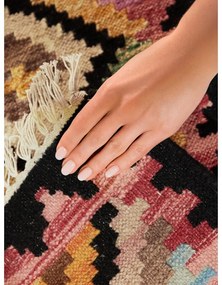 Obojstranný ručne tkaný vlnený behúň 60x190 cm Kamal Zara – Nouristan