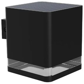Philips Virona vonkajšie solárne nástennésvietidlo LED čierne, 1,8 W, 200 lm, 2700 K