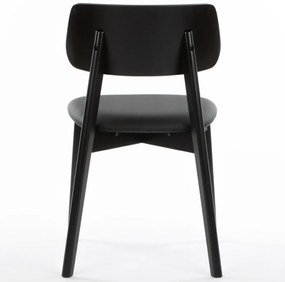 MARY DREVENÁ STOLIČKA S PODSEDÁKOM black