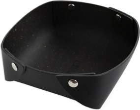 Odkladacia miska z pravej kože Rove, malá / čierna