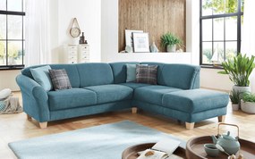 XXXLutz ROHOVÁ SEDAČKA, textil, petrolejová Sit & More - Sedačky - 000144005313