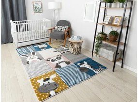 Koberec PETIT ZOO ZVIERATKÁ krém / sivý