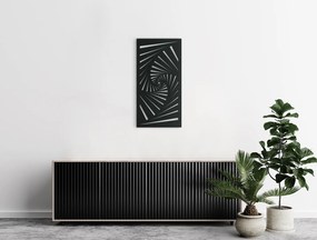 drevko Drevený obraz na stenu Ilúzia Rozmer obrazu: 44,5 x 22 cm, Farba dekorácie: Čierna
