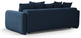 Tmavomodrá rozkladacia pohovka s úložným priestorom 231 cm Elen – Micadoni