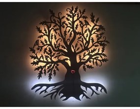 Li-Go 5747/DUB2 - LED nástenná dekorácia LED/10W/230V 45x55 cm dub