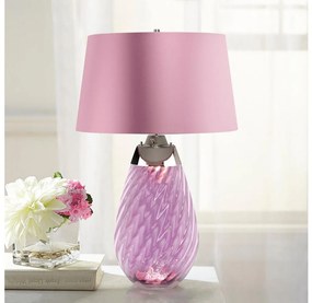 Elstead LENA-TL-L-PLUM - LED Stolná lampa LENA 1xE27/40W/230V 74 cm ružová