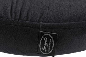 Barová stolička Ponte - zamat, čierny rám - Čierna