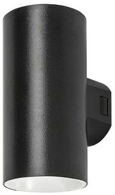 Rabalux 77155 vonkajšie nástenné LED svietidlo Urfa, 18W, IP65, čierna, 16 cm