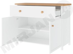 Toaletný stolík Sukura SR6 (biela + dub nash). Vlastná spoľahlivá doprava až k Vám domov. 1123018