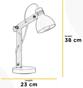 ONLI - Stolná lampa NORA 1xE14/6W/230V šedá