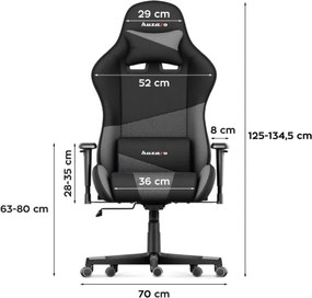 Herná stolička Force 6.2 Grey Mesh