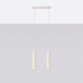 Krémové závesné svietidlo Castro – Sollux