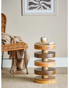 Okrúhly odkladací stolík z mangového dreva ø 25 cm Franka – Bloomingville