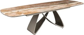 Rozkladací keramický stôl Firdos 180-220-260 cm hrdzavo-hnedý