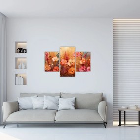 Obraz - Lúčne kvety, maľba (90x60 cm)