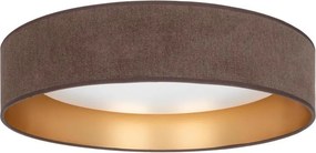 BRILAGI-LED Stropné svietidlo VELVET SIMPLE LED/36W/230V 3000K pr. 55 cm hnedé/zlaté