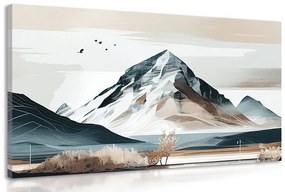 Obraz malebné hory v škandinávskom štýle Varianta: 120x80