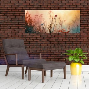 Obraz - Divoké kvety (120x50 cm)